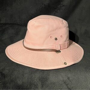 J Hats Women's Pink Canvas Cowboy Outdoor Wanderer Hat Size Small